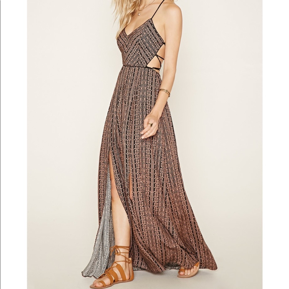 Geo Print Maxi Dress